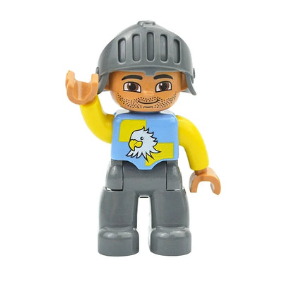 Figures Dolls Big Size Building Blocks Family Action Workers Doctor Police Farmer Compatible Large Bricks Duploes Kid Toys