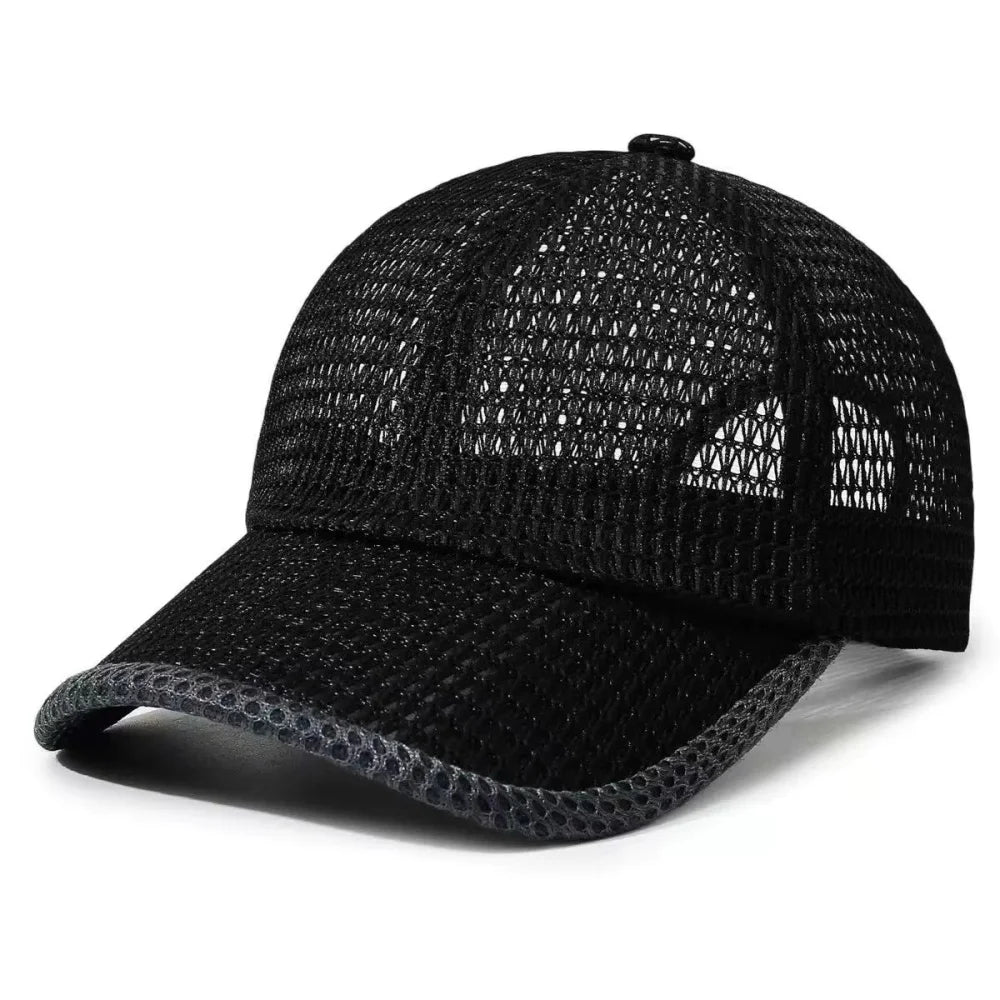 1 Simple Unisex Mesh Breathable Baseball Cap, Adjustable Casual Hat for Spring and Summer Outdoor Use, Sun Protection Hat