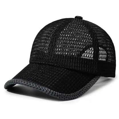 1 Simple Unisex Mesh Breathable Baseball Cap, Adjustable Casual Hat for Spring and Summer Outdoor Use, Sun Protection Hat