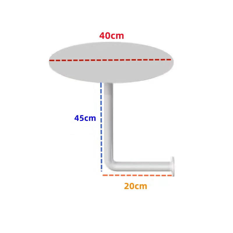 Simple and Modern Milk Tea Shop Cafe Card Table Against The Wall Hanging Table Dessert Shop Wall Mounted Round Table