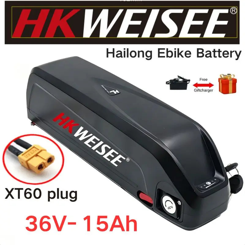 For Hailong 36V 48V 52V 15Ah 20Ah Battery For Bafang BBS02 BBS03 BBSHD Motor Hailong Battery Powerful and Long-Lasting Power