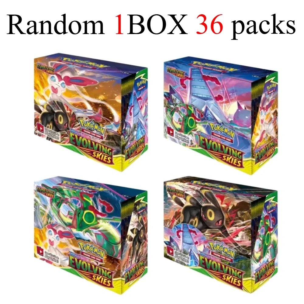 new model English 36 Packs Pokémon TCG: Scarlet & Violet Etsncelles Evoving Skies 151 BATTLE Flames Booster Box Battle  Card