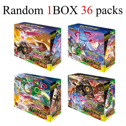 new model English 36 Packs Pokémon TCG: Scarlet & Violet Etsncelles Evoving Skies 151 BATTLE Flames Booster Box Battle  Card