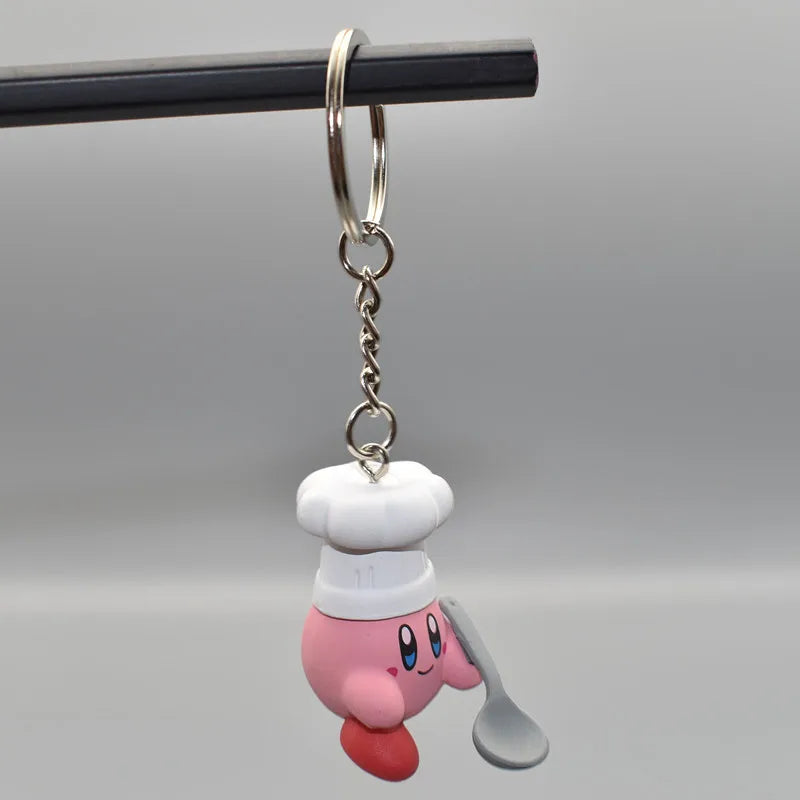Anime 12 Models Super Cute Kawaii Kirby Figures Keychain Portable Popular Models Anime Perfect Child Gift Toys