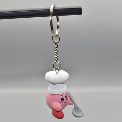 Anime 12 Models Super Cute Kawaii Kirby Figures Keychain Portable Popular Models Anime Perfect Child Gift Toys