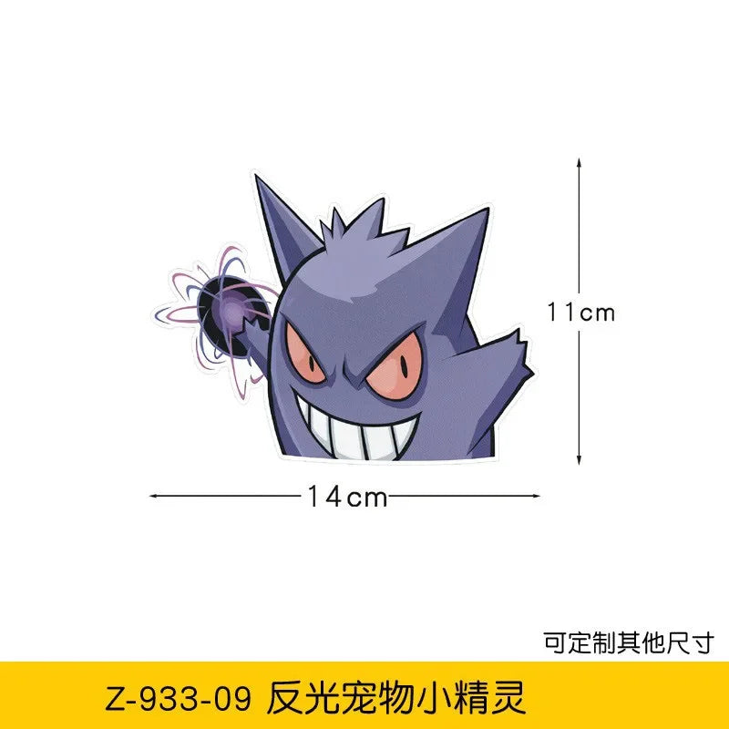 20styles Monster Elf Car Stickers Anime Figure Eevee Charmander Cute Cartoon Doll Creative Sticker Birthday Gifts