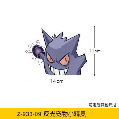 20styles Monster Elf Car Stickers Anime Figure Eevee Charmander Cute Cartoon Doll Creative Sticker Birthday Gifts