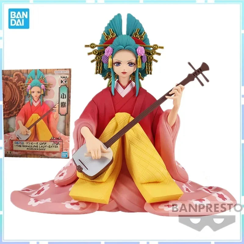 Bandai Original BANPRESTO Anime One Piece Kozuki Hiyori Figures DXF THE GRANDLINE LADY EXTRA KOMURASAKI PVC Action Figure Toys