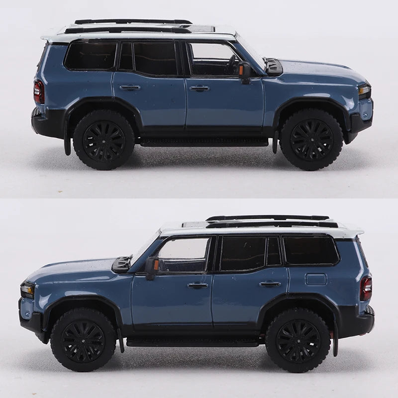 GCD 1:64 Land Cruiser Prado 250 Blue Alloy Model Car
