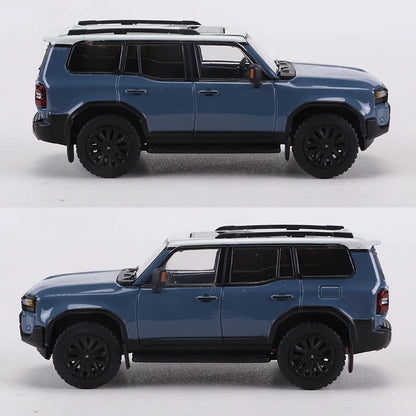GCD 1:64 Land Cruiser Prado 250 Blue Alloy Model Car