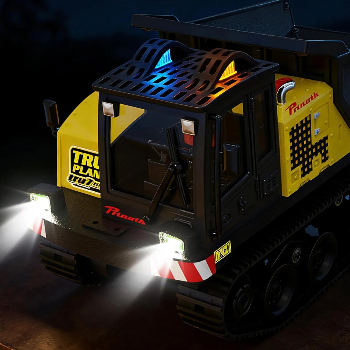 T14R 1/50 RTR Electric 3KM/H RC Crawler Dump Truck Tracked Tipper Finished Construction Vehicle Model Toys with Lights Sounds