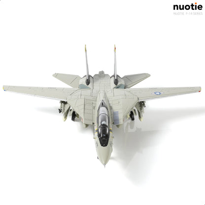 NUOTIE 1/100 F-14 Tomcat US Navy VF-84 Jolly Rogers Pre-Built Military Model with Stand Collection Gift for Adults