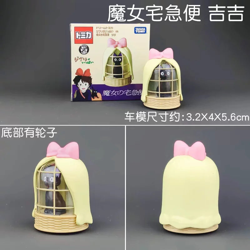 Original TAKARA TOMY TOMICA Studio Ghibli Spirited Away Figure Totoro Catbus Kaiba Tram Cartoon Car Model Collectible Toy Gift