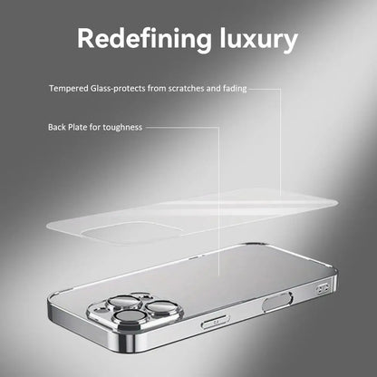 R-Resident Evil 9 Phone Case For IPhone 17 16 15 14 13 12 Pro Max Plus Electroplated Metal Bumper Case Tempered Glass Back