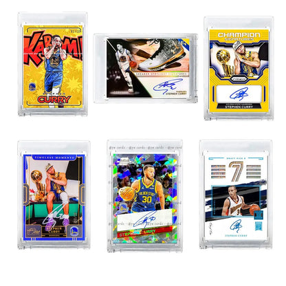 DIY Custom NBA Basketball Autograph Refractor Jersey Patch Cards Stephen Curry LeBron James Kevin Durant Fan Collectible Gift