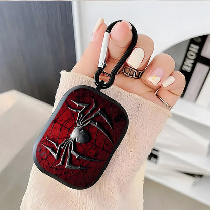 Cool Spider Pattern Silicone Tpu Earphone Case For AirPods Pro3/Pro2/Pro Earbuds Case For AirPods 1/2/3/4 Shockproof Soft Cover