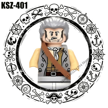 Pirates of the Caribbean building blocks toys Jack Sparrow William Turner Elizabeth Swann MINI brick toys Assemble toys gifts