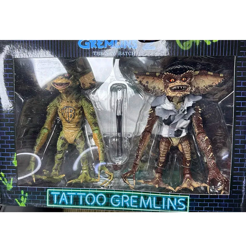 Gremlins 2 Figure Tattoo Gremlins Action Figuras Movie Gremlins Figurine Toys Collection Model Doll Original Gift for Fans