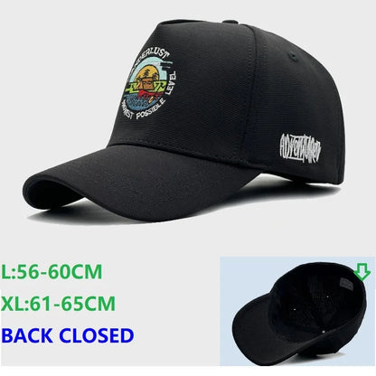 Back Closed Baseball Caps for Men and Women, Big Head and Small Head Hat, High Quality Headwear