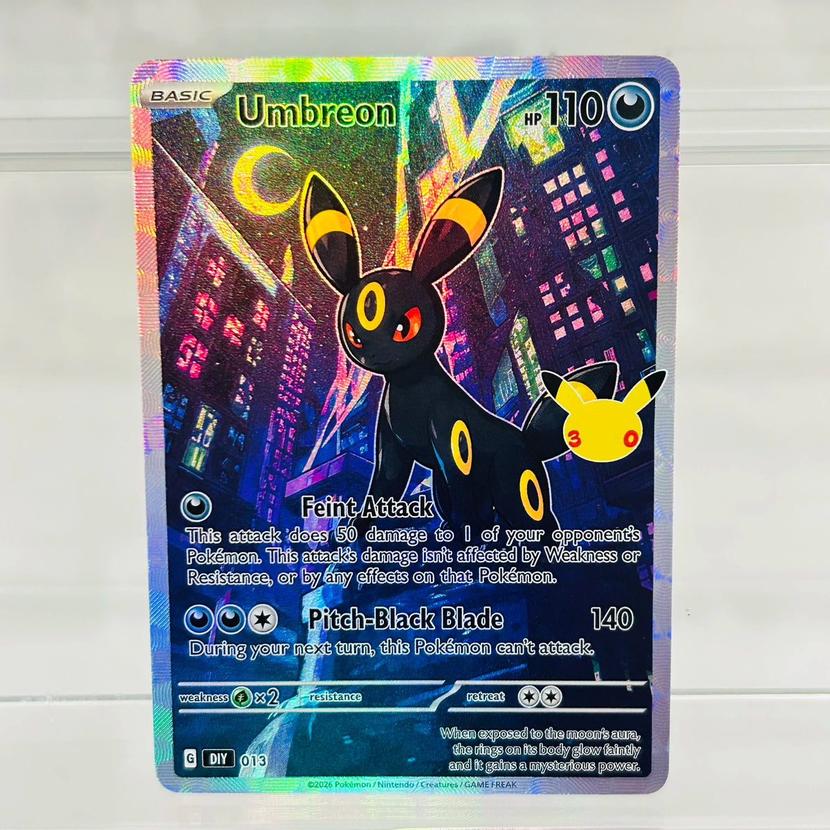 DIY Vaporeon 009 Foil Texture Cards English Version Collectible Grade Premium Anime Collection Cards