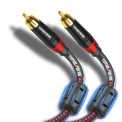 RCA Triple Shielded Audio Cable Rca To Rca Audio/Video Subwoofer Cable for Home Theater Sound Bar DVD TV Amplifier Hi-Fi System
