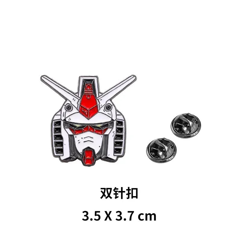 NEW Mobile Suit Gundam Unicorn Enamel Pins Gundam RX-78 Metal Brooch Badge Fashion Jewellery Backpack Accessory Gifts