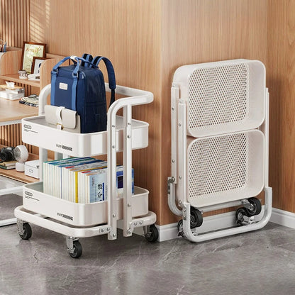 Portable Trolley Storage Bookshelf Kitchen Islands And Carts Furniture For Home Shelf Organizer Cart Auxiliary Carts Island