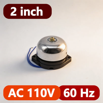 2/3/4/6 Inch Internal Strike Electric Bell AC110/220V DC12/24V High Decibel Loud Sound Alarm Doorbell School Factory Household