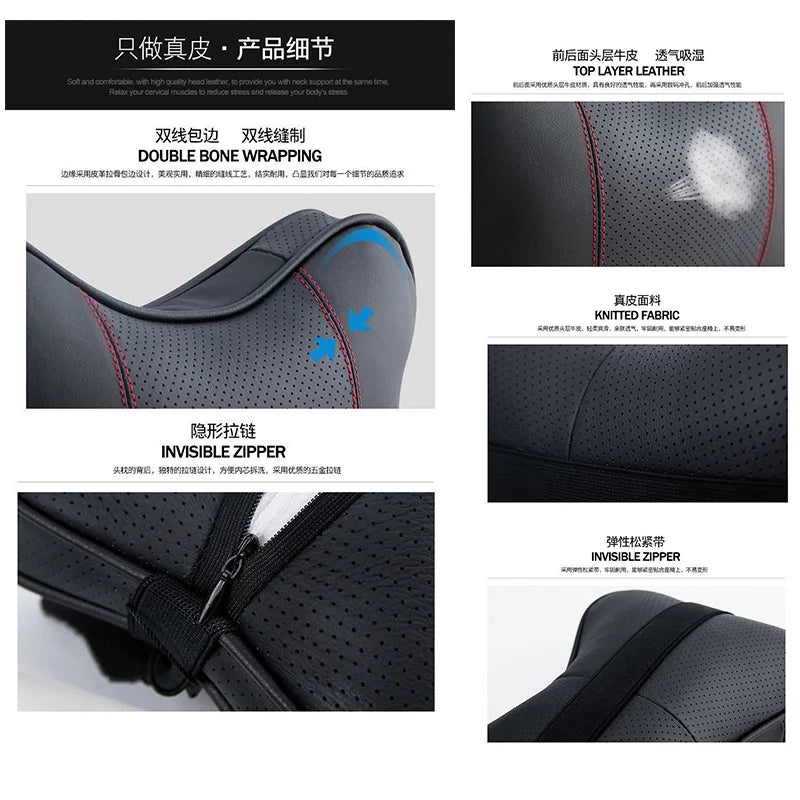 Car Ornaments Seat Headrest Auto Neck Pillow For Toyota GR Gazoo Racing Yaris Supra A90 GT GT3 GR86 Corolla accessories interior