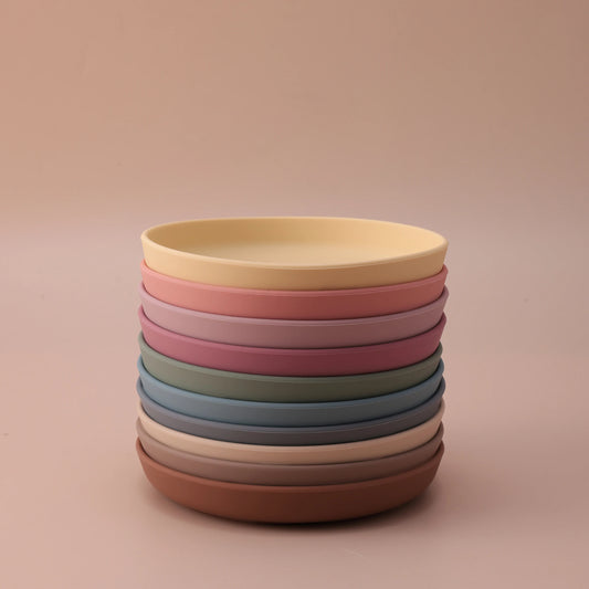 Color Kids 1PCS Food Grade Silicone Baby Plate Anti-Slip Sucker Dishes Toddler Feeding Bowl BPA Free Newborn Accessories