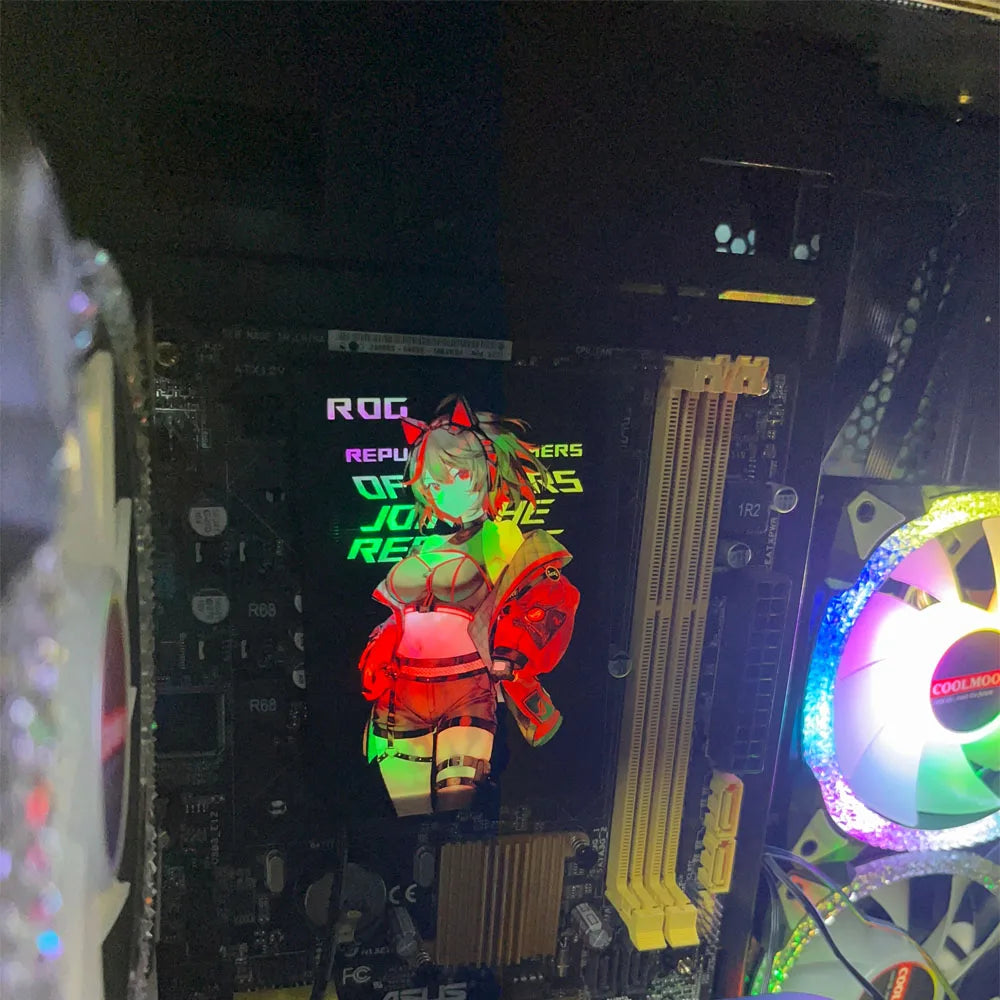 MOD PC Case/GPU/SSD ARGB Lighting Panels 5V 3pin AURA SYNC,ROG Gaming Cabinet Decoration Plate