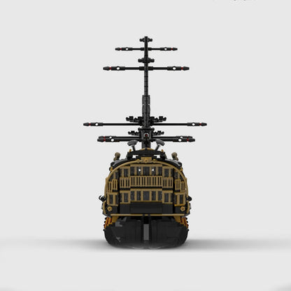 4115pcs MOC HMS Euthyphro Disneieny Pirates The Caribbean Model Building Blocks Construction Toy Christmas Gifts Brick Kids