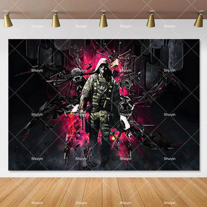 Call of Duty Theme Backdrop Kids Birthday Decorations Party Supplies Banner Poster Stimulating Game Boys Favor Gifts Photo Props