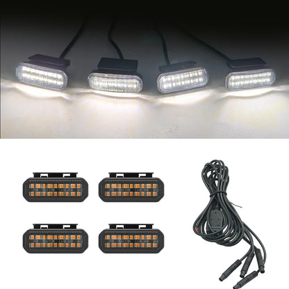 For Toyota Land Cruiser Prado LC250 LED Grille Light Front Bumper Safety Warning Signal Lamp With Wiring Harness