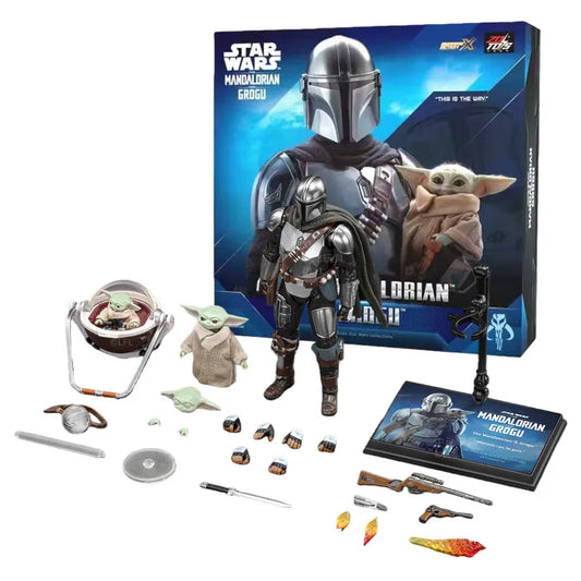 Movie Star Wars: The Mandalorian & Grogu Figure 1:10 Darth Vader Luke Skywalker Stormtrooper Grogu Mandalorians Action Figures