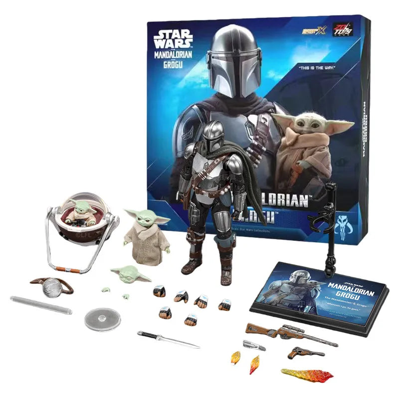Movie Star Wars: The Mandalorian & Grogu Figure 1:10 Darth Vader Luke Skywalker Stormtrooper Grogu Mandalorians Action Figures