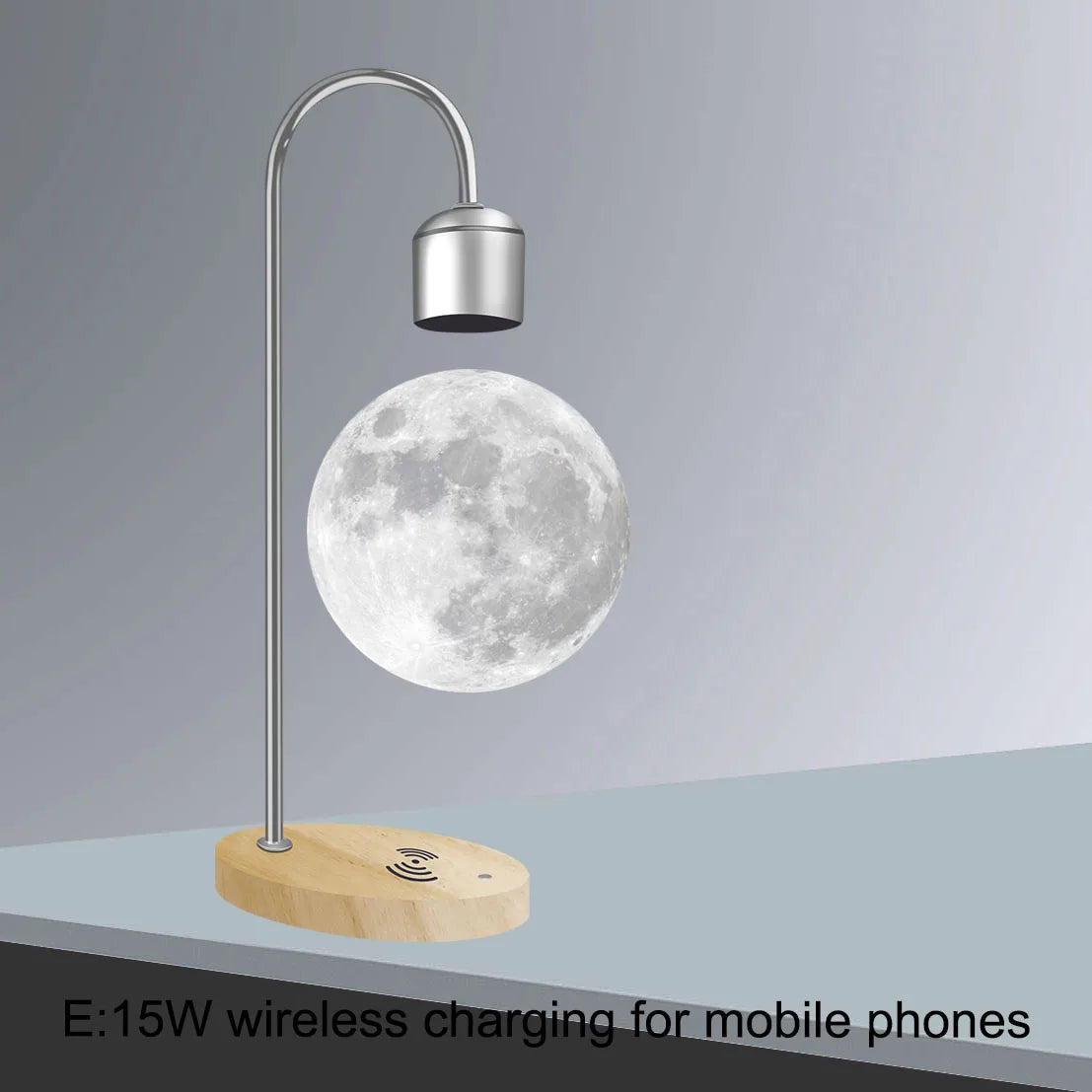 Suspended Moon Lamp 3D Printing Seamless Creative Suspended Moon Desk Lamp Home Decoration LED Night Light