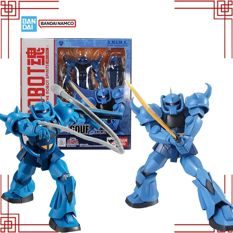 Bandai Gundam The Robot Spirits MS-07B Gouf Action Figure Model Kit Gunpla Building Kit Anime Collectibles Toys For Boys Gift