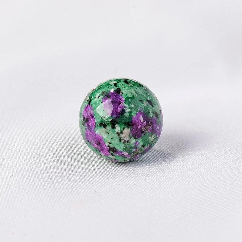 16mm Natural Crystal Ball No Hole Beads, Polished Agate Gemstone Sphere Bulk for DIY Jewelry Crafts Home Decor Gifts