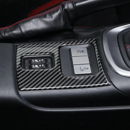 Real Carbon Fiber For Subaru BRZ/Toyota GR86 2021- Center Console Button Panel Trim Sticker Car Interior Tuning Accessories