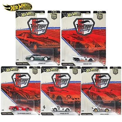 Hot Wheels Premium Series Car Culture FPY86 VR Vintage Racing Porsche 917K Ferrari 250 GTO Jaguar XJS Car Models Die-Cast Toy