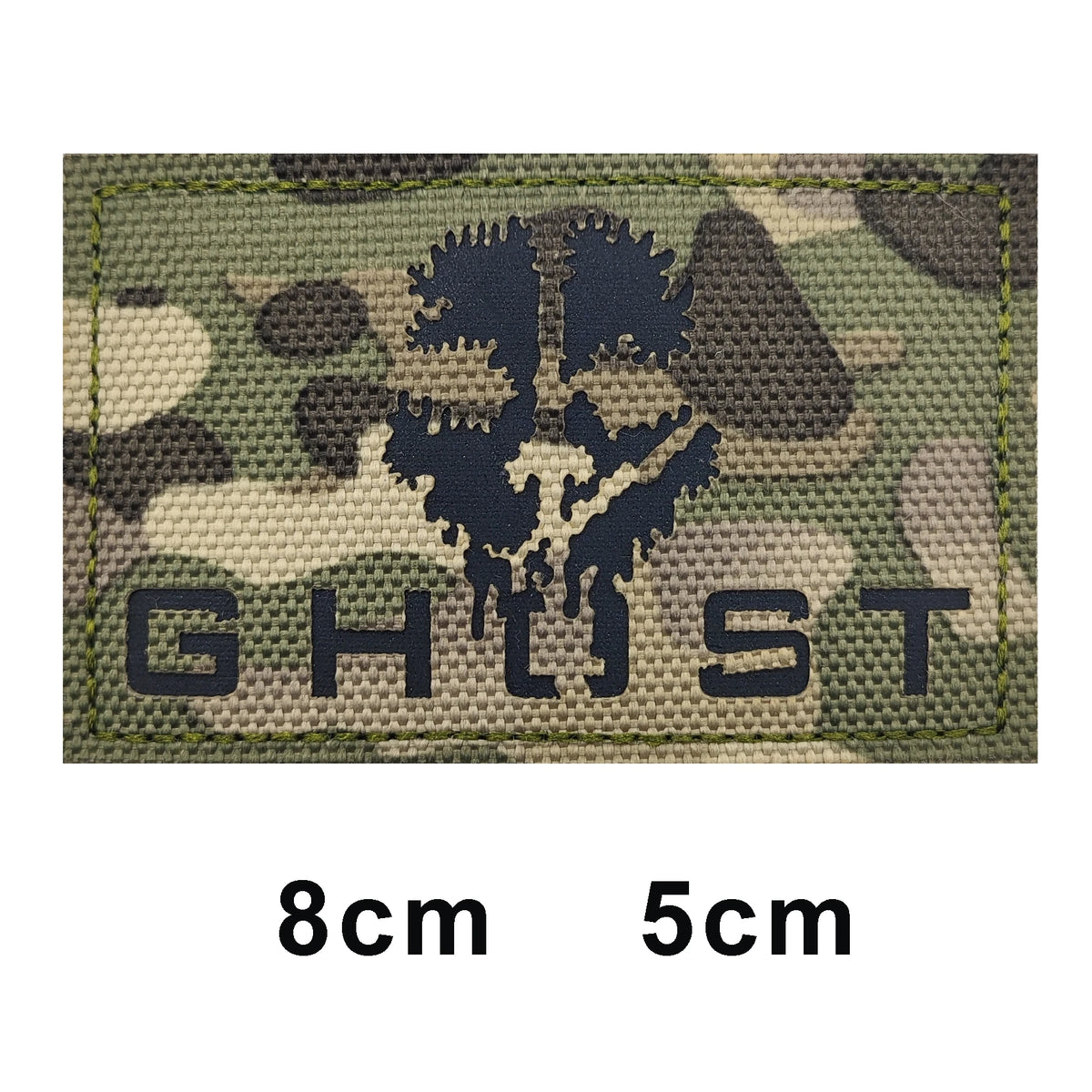 Call of Duty Skeleton and Ghost Ghost Mask, C psula CORP, No Moral Barriers Affected Embroidered Hook and Loop Backpack Patch