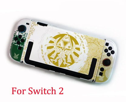 Crystal Clear Hard Case for Nintendo Switch 2, Full Body PC Shell Protector, Front & Back Cover for NS2 Joy-Con Controller