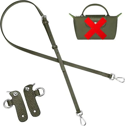 Mini Bags Leather Shoulder Strap Kit Fit For Longchamp Mini Pouch Adjustable Crossbody Small Bag Accessories