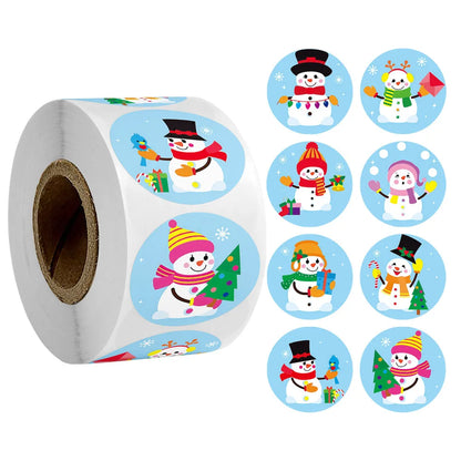 Christmas gift stickers decorative sealing sticker Merry Christmas Reward Self-adhesive labels  Day party