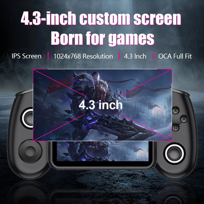 RG43H PRO Retro Handheld Game Console 22000+ Games 4.3" IPS Screen Dual System 4000mAh 2.4G WIFI Portable Handheld Video Player