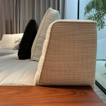 #Italian Design Minimalist Customizable White Fabric  Combination Home Furniture Villa Luxury Sofa