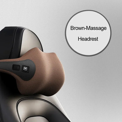 NEW Car Neck Cushion Lumbar Support Electric Men Massage Neck Car Neck Pillow Outdoor Car Accessories Home Car Massage Seat