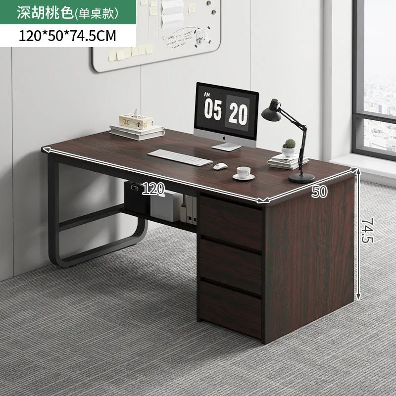 Bedroom Computer Desk Desktop Desk Chair Combination With Drawers Office Desks White Gaming Workstations Escritorio Furniture