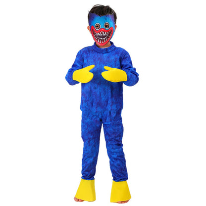 Boys Huggy Wuggy Costume for Kids Playtime Costume With Headpiece for Halloween Cosplay Costumes